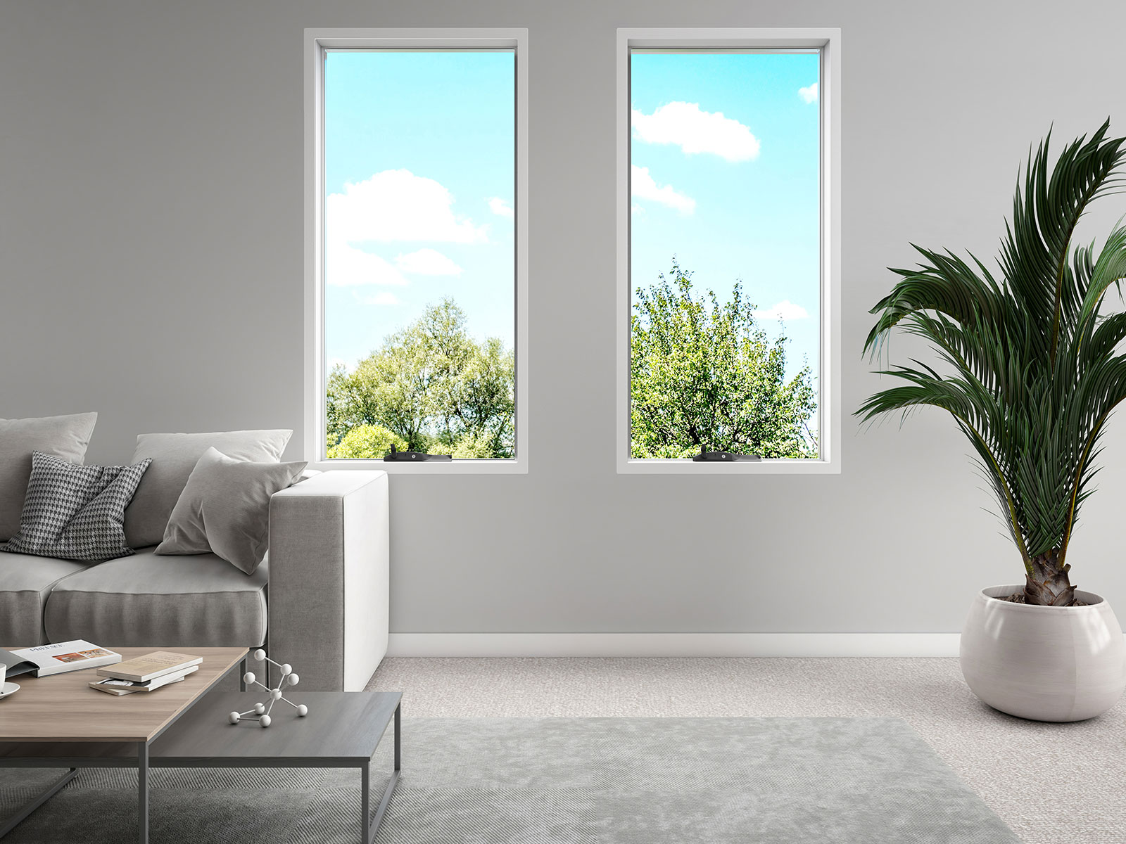 ComfortEDGE Awning Window installed in a living room